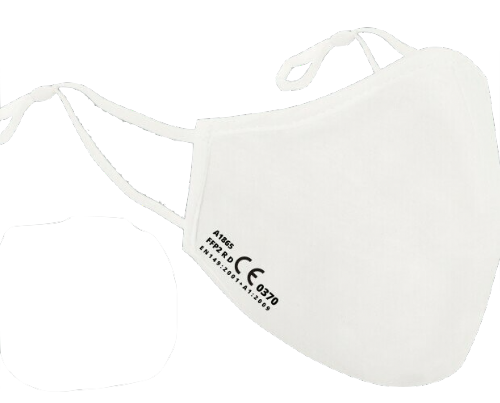 Mascarilla nanotech fp2 lavable blanca