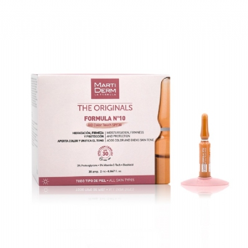 Martiderm formula nº 10 hd color touch spf 30 (30 ampollas 2 ml)