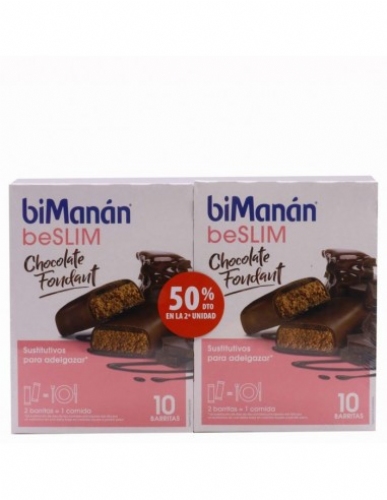 Bimanán beslim chocolate fondant 10 barritas+10