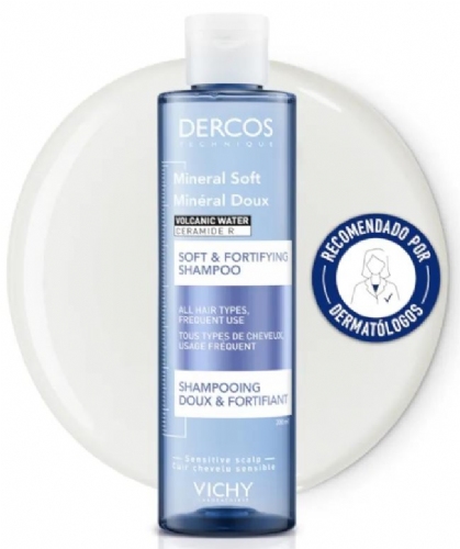 Dercos technique mineral suave uso frecuente champu fortificante  1 envase 200 ml