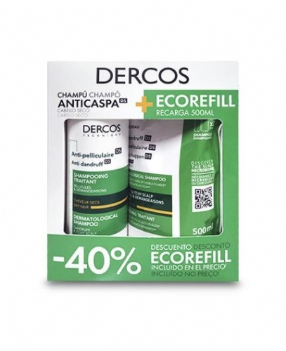 Duplo dercos champu anticaspa + ecorefill