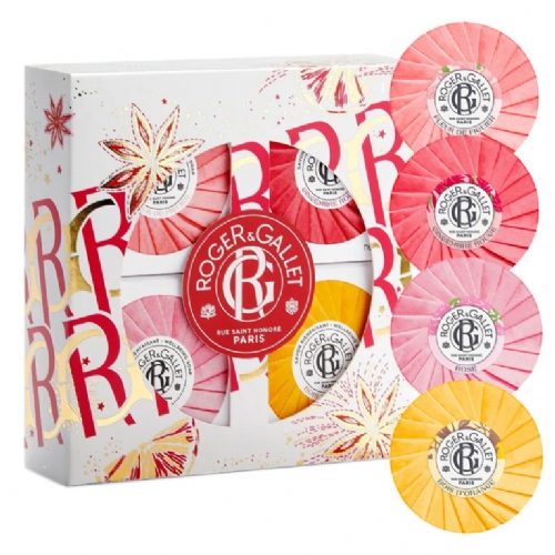 Cof navidad roger&gallet multi 4 savons 50g