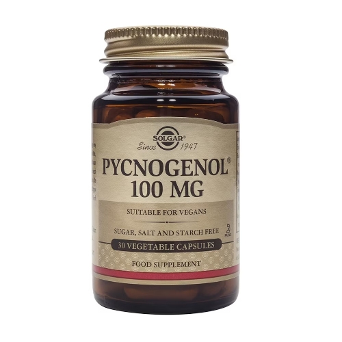 Solgar pycnogenol extracto de corteza de pino  100 mg 30 capsulas vegetales