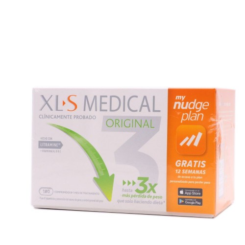 Xls medical original captagrasas nudge (180 comprimidos)