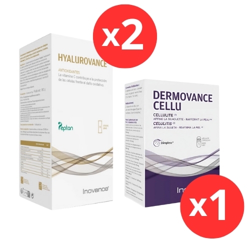 Pack regeneracion cutanea inovance,2 unid Inovance hyalurovance 15 sticks 12 g + 1 unid de Inovance