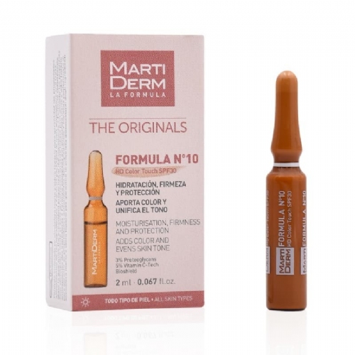 Martiderm formula nº 10 hd color touch spf 30  1 ampolla 2 ml