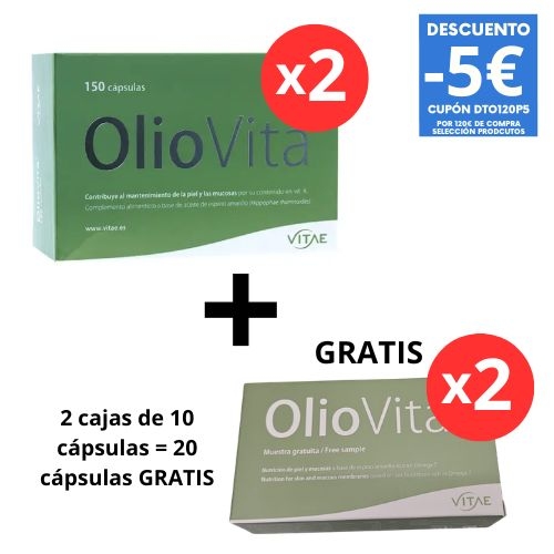 Duplo oliovita 2 cajas de 150 capsulas + 20 cápsulas ( 2 cajas de 10 cápsulas/caja)