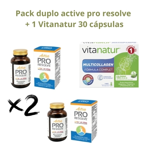 Pack duplo active pro resolve y vitanatur 30 cp
