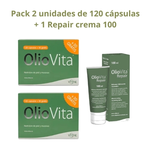 Pack duplo oliovita y oliovita repair crema 100
