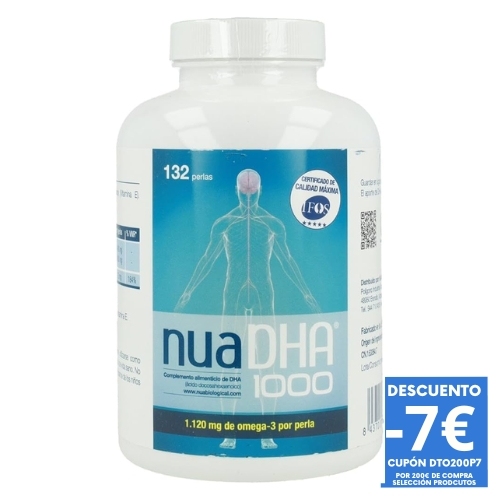 Nua dha 1000 mg 132 perlas + 2 PERLAS EXTRAS