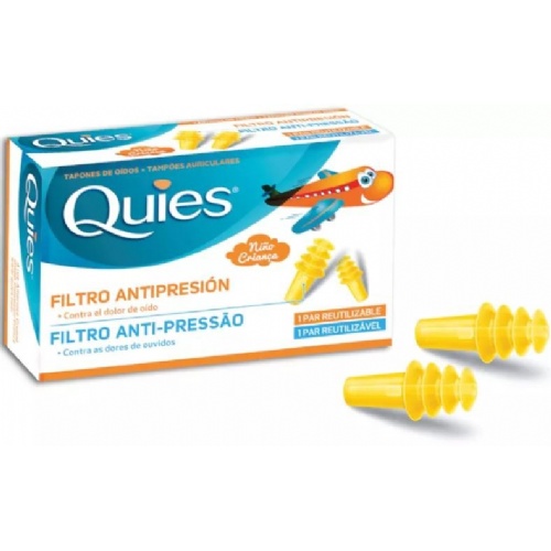 Tapones oidos proteccion c filtro ceramico - quies antipresion earplanes viajes (niño 2 u)
