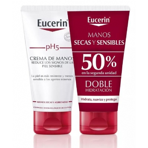 Eucerin cre manos pack 50% 2 u