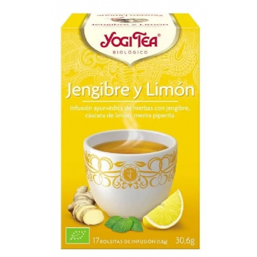 Yogi tea jengibre y limon 17 bolsitas