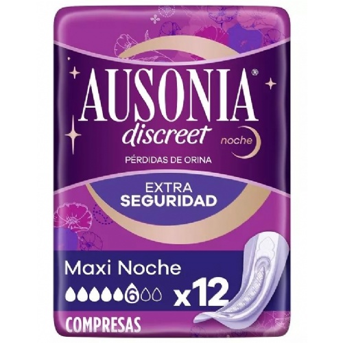 Ausonia discreet maxi day & night (maxi 12 u)