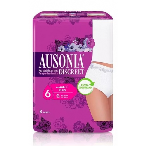 Absorb inc orina muy ligera - ausonia discreet (pants g 8 u)