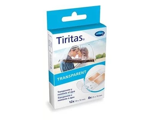 Tiritas transparent (20 unidades surtido 2 tamaños)