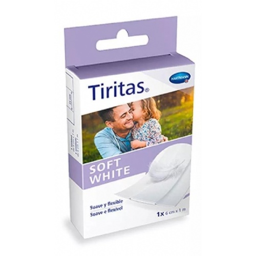Tiritas soft white - aposito adhesivo (1 unidad 1 m x 6 cm)