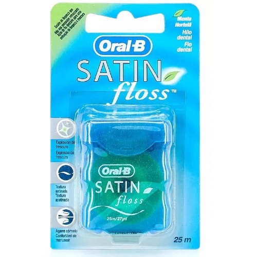 Satin floss - seda dental con cera (25 m)