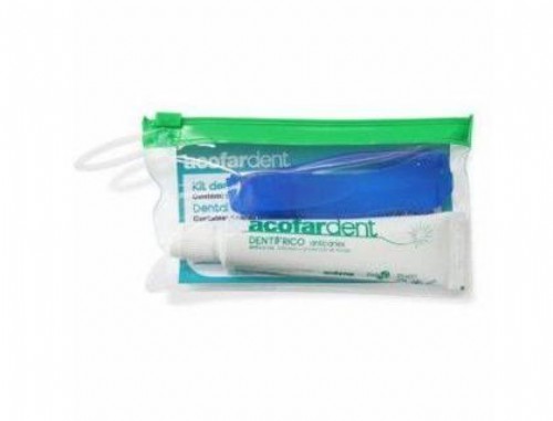 Acofardent dentifrico anticaries (kit de viaje con cepillo)