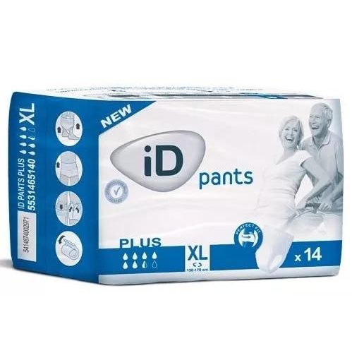 Braga pañal inc orina plus - id pants (t- xl 14 u)