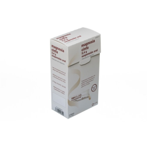 MAGNESIA CINFA 2,4 g SUSPENSION ORAL , 14 sobres