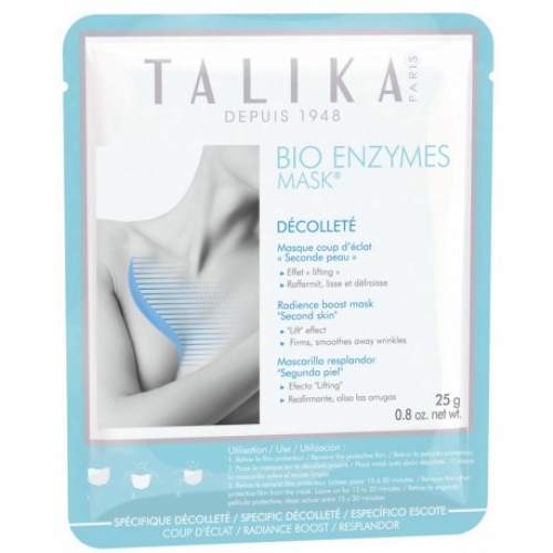 Talika bio enzymes mask decollete - mascarilla facial (1 sobre 25 g)