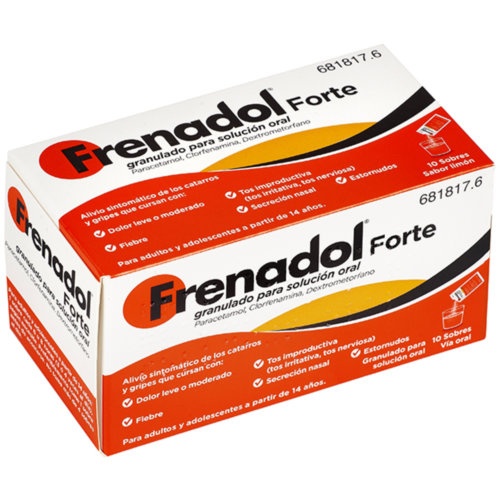 FRENADOL FORTE GRANULADO PARA SOLUCION ORAL , 10 sobres