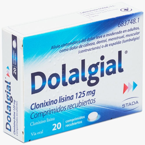 DOLALGIAL CLONIXINO LISINA 125 mg COMPRIMIDOS RECUBIERTOS , 20 comprimidos