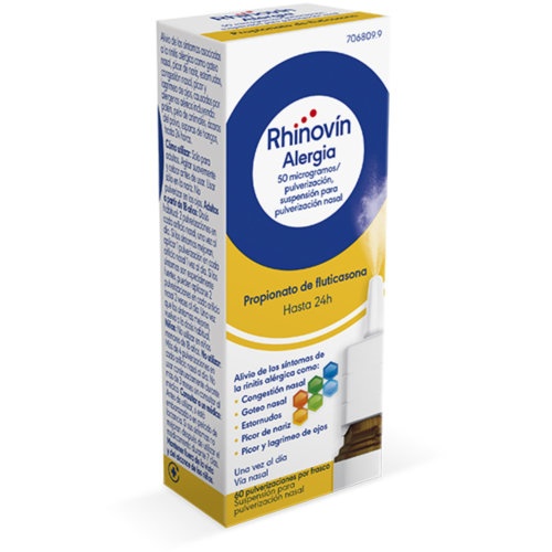 FLONASE 50 MICROGRAMOS/PULVERIZACION SUSPENSION PARA PULVERIZACION NASAL, 60 pulverizaciones