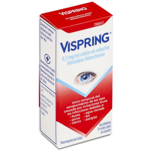 VISPRING 0,5 MG/ML COLIRIO EN SOLUCION , 1 frasco de 15 ml