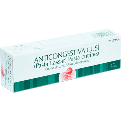 ANTICONGESTIVA CUSI (PASTA LASSAR) , 1 tubo de 45 g
