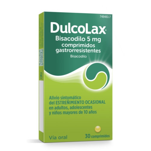 DULCOLAX BISACODILO 5 MG COMPRIMIDOS GASTRORRESISTENTES, 30 comprimidos