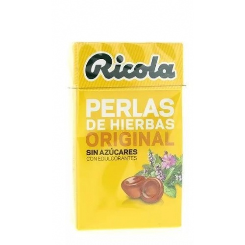 Ricola perlas sin azucar hierbas (1 envase 25 g)
