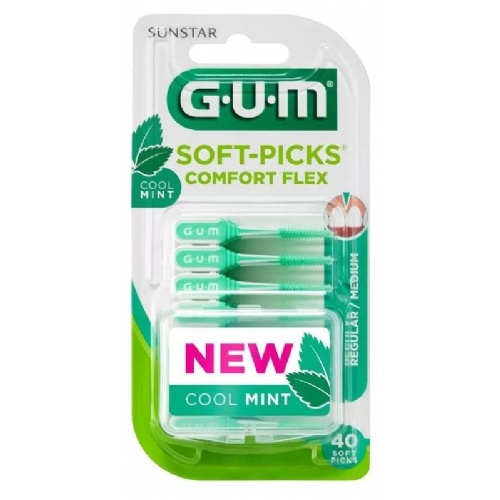 Gum soft picks confort flex mint