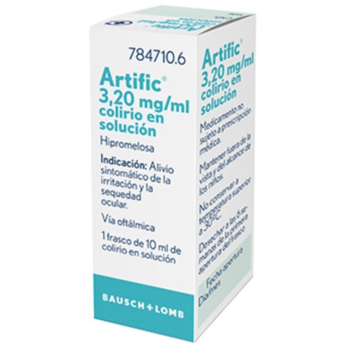 ARTIFIC 3,20 mg/ml COLIRIO EN SOLUCION , 1 frasco de 10 ml