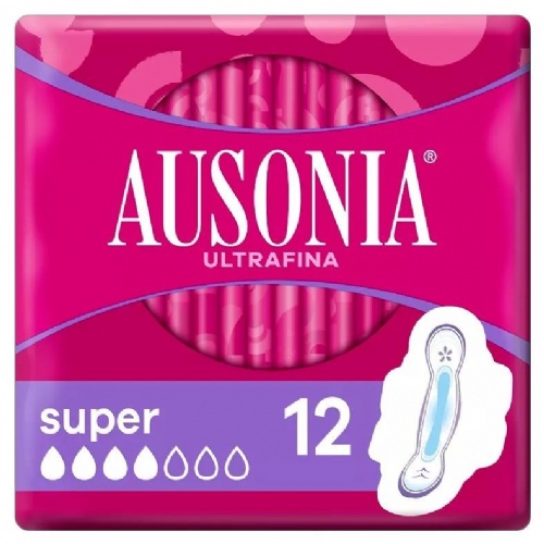 Compresas higienicas femeninas - ausonia airdry (super alas 12 u)