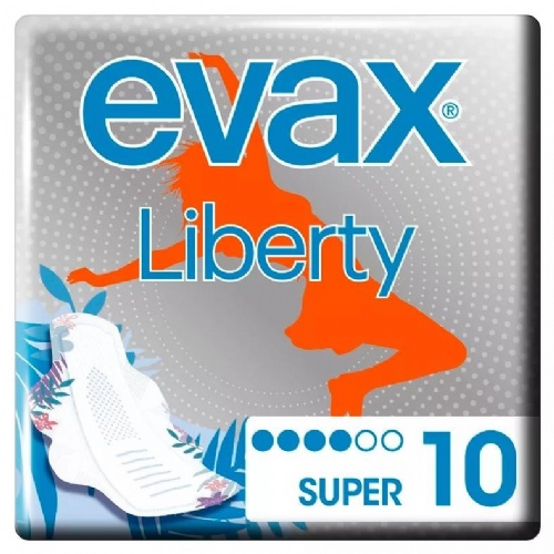 Compresas higienicas femeninas - evax liberty (super con alas 11 compresas)