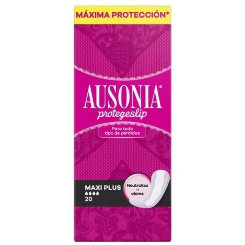 Protectores ausonia protege slip maxi plus 20 unidades - protege slip