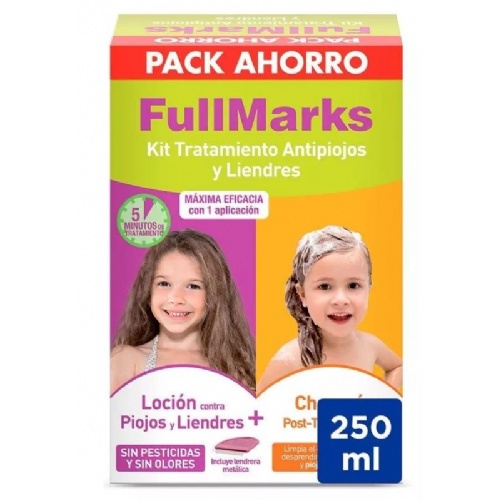 Fullmarks antipiojos y liendres champu + locion - pediculicida (kit 100+150 ml)