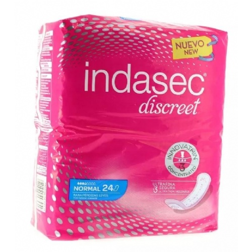 Indasec normal compresa perdidas leves (bolsa 24 compresas)
