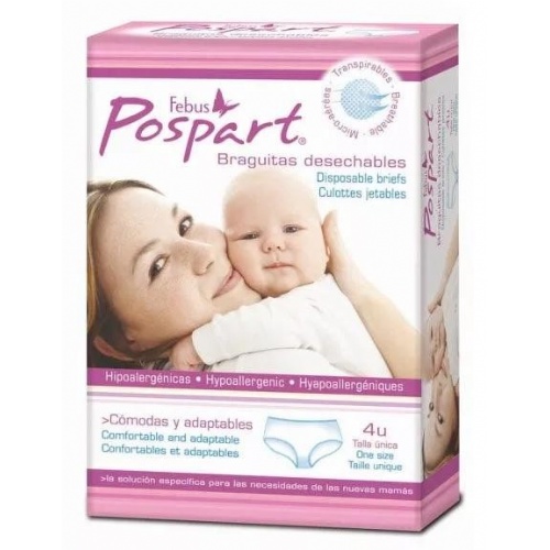 Braga desechable - indasec pospart (t-unica 4 u)