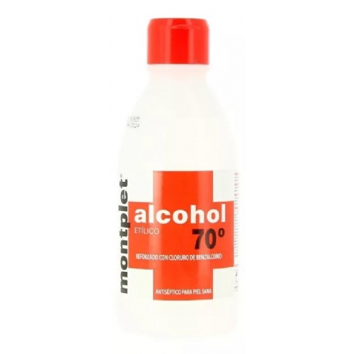 Alcohol 70º - montplet (1 frasco 250 ml)