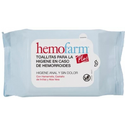 Hemofarm plus toallitas (sobre 40 toallitas)