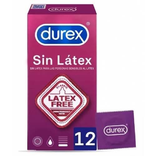 Durex sin latex - preservativos (12 u)