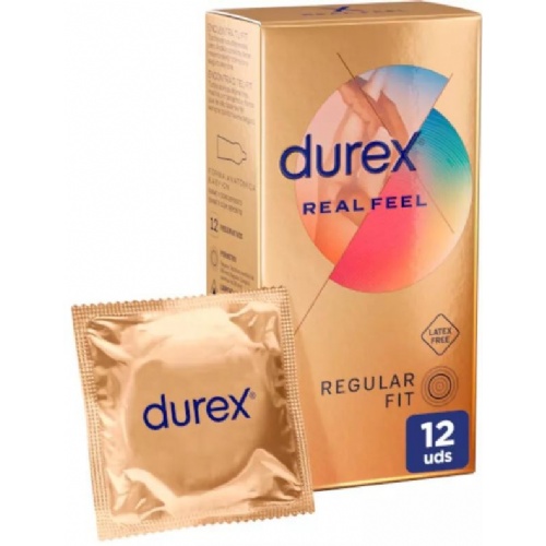 Durex real feel - preservativo sin latex (12 u)