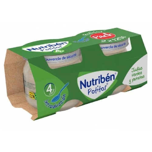 Nutriben potito inicio a las verduras - judias verdes patatas (2 x 120 g)