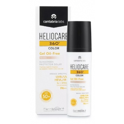 Heliocare 360º spf 50+ color gel oil-free - protector solar (1 envase 50 ml color beige)