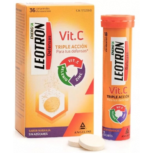 Leotron vitamina c (36 comprimidos efervescentes)