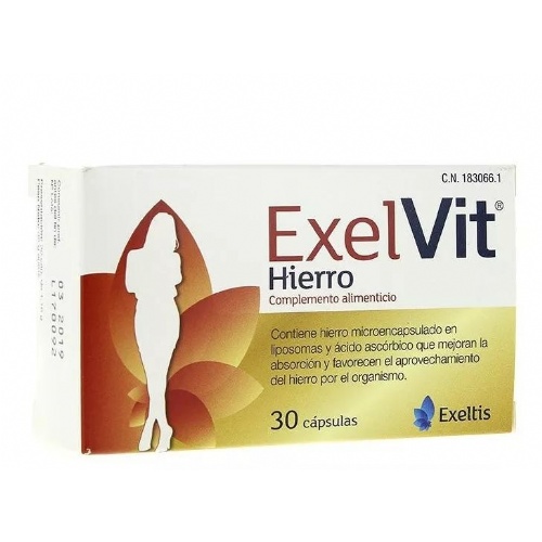 Exelvit hierro (30 capsulas)