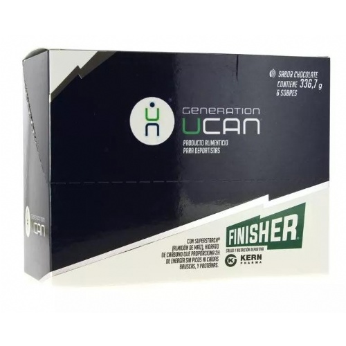 Finisher ucan chocolate con proteinas (6 sobres 56,12 g)